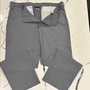 Nike Men's Gray Pinstripe Dress Pants